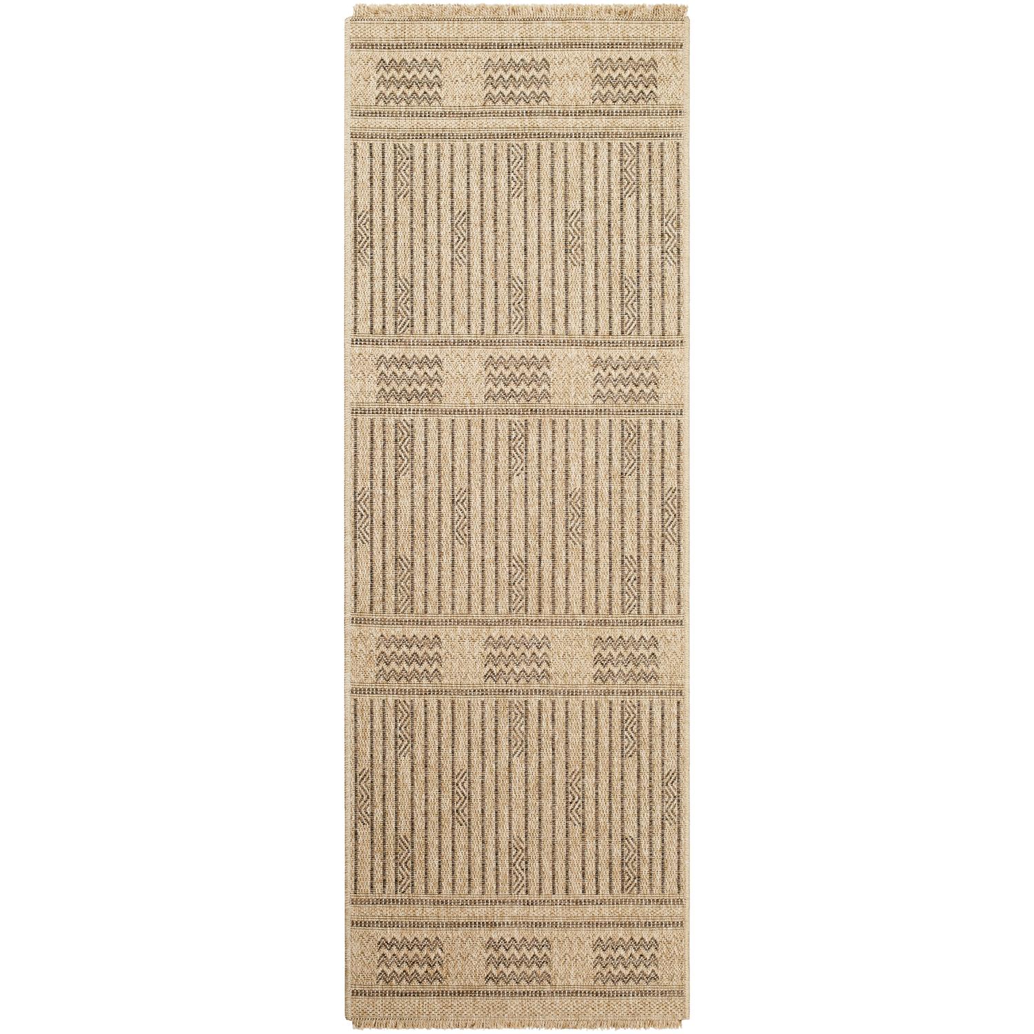 Mirage MGE2309 Jute-Look Brown Runner