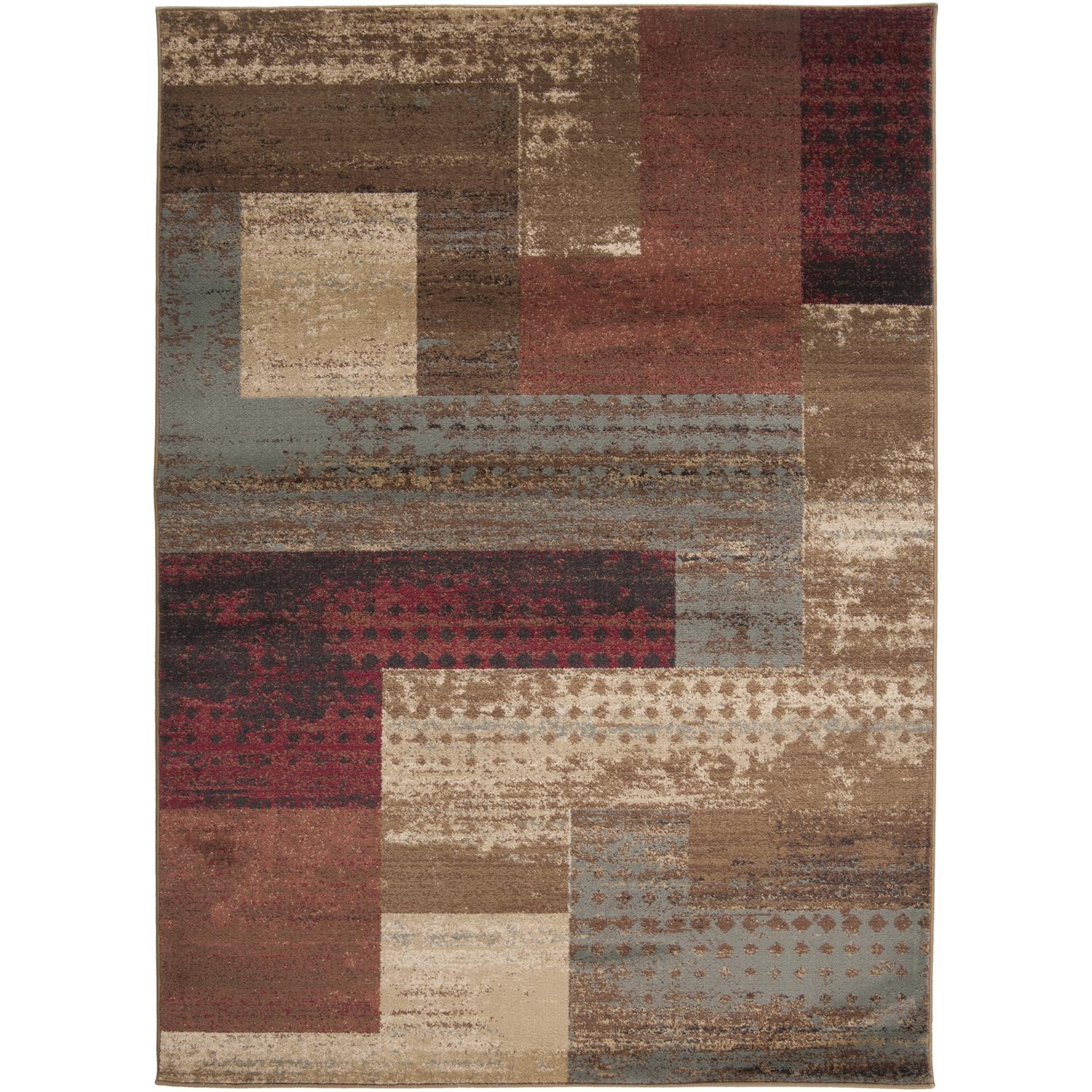 Riley RLY5004 Dark Red Rug