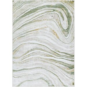 San Francisco SFO2307 Marble Moss Beige Rug