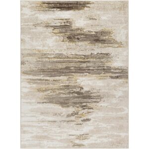 San Francisco SFO2313 Dark Brown Off-White Rug