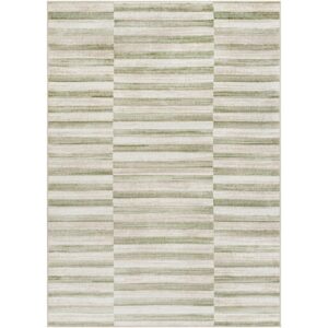 San Francisco SFO2320 Stripe Moss Beige Rug