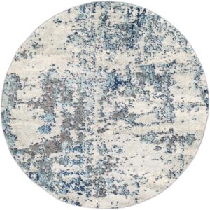 Sunderland SUN2300 Navy Aqua Circle Rug