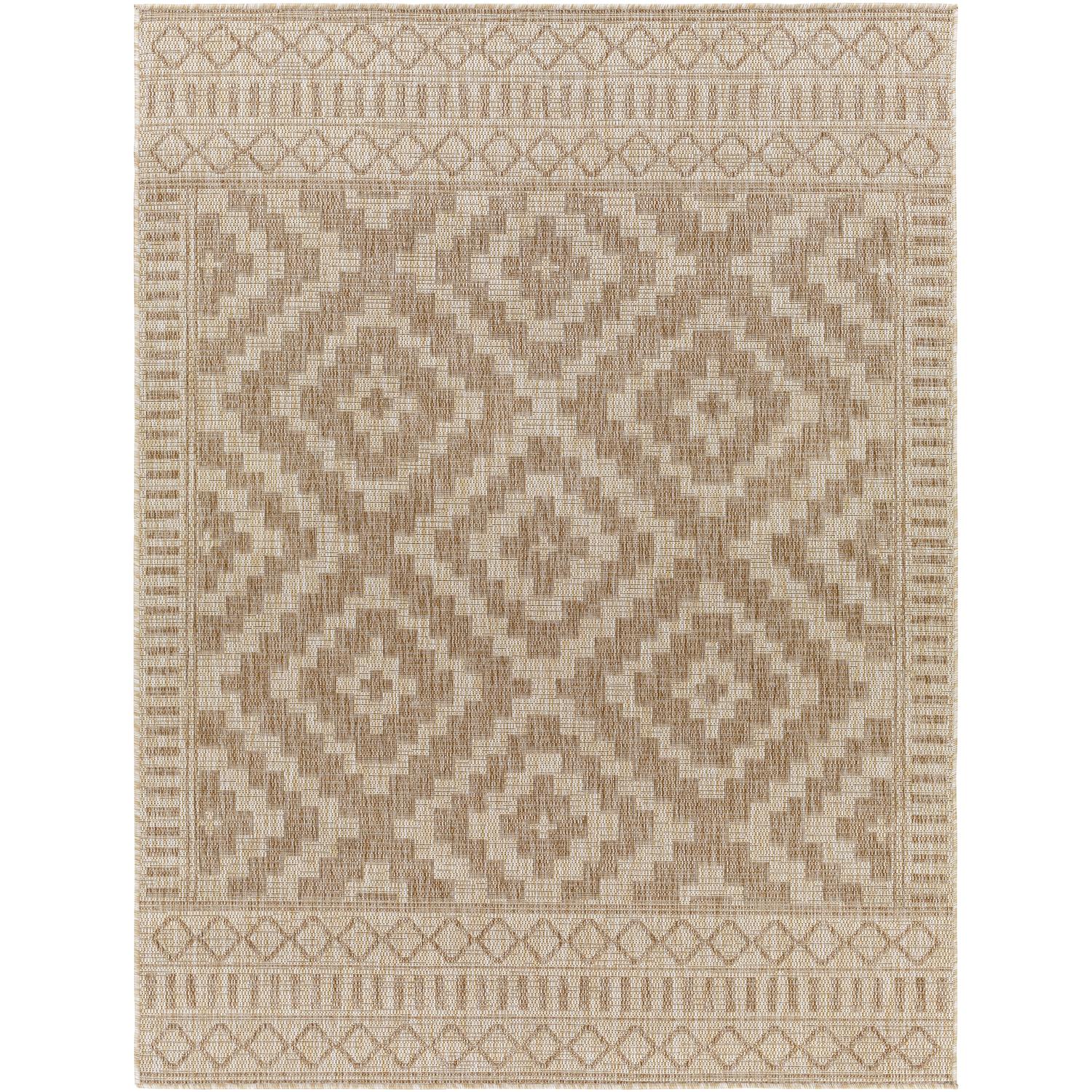 Tuareg TRG2351 Jute-Look Brown Rug