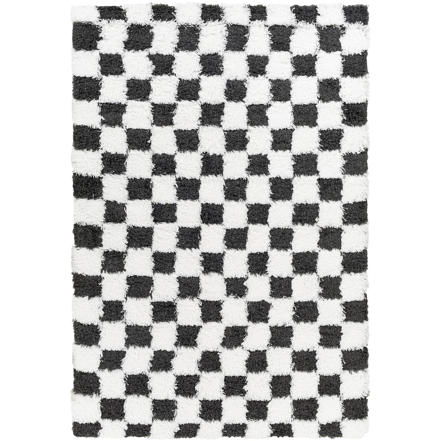 Urban USG2330 Black Checkered Rug