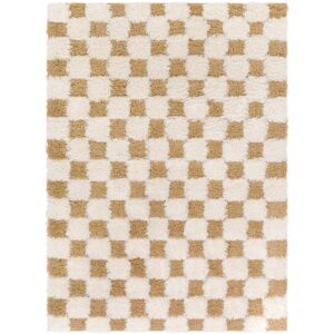 Urban USG2346 Mustard Checkered Rug