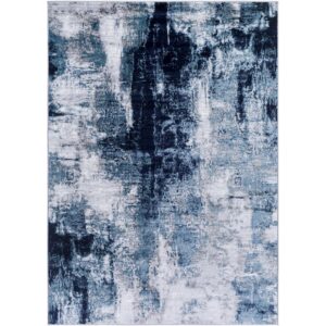 Wanderlust WNL2326 Marble Dark Teal Rug