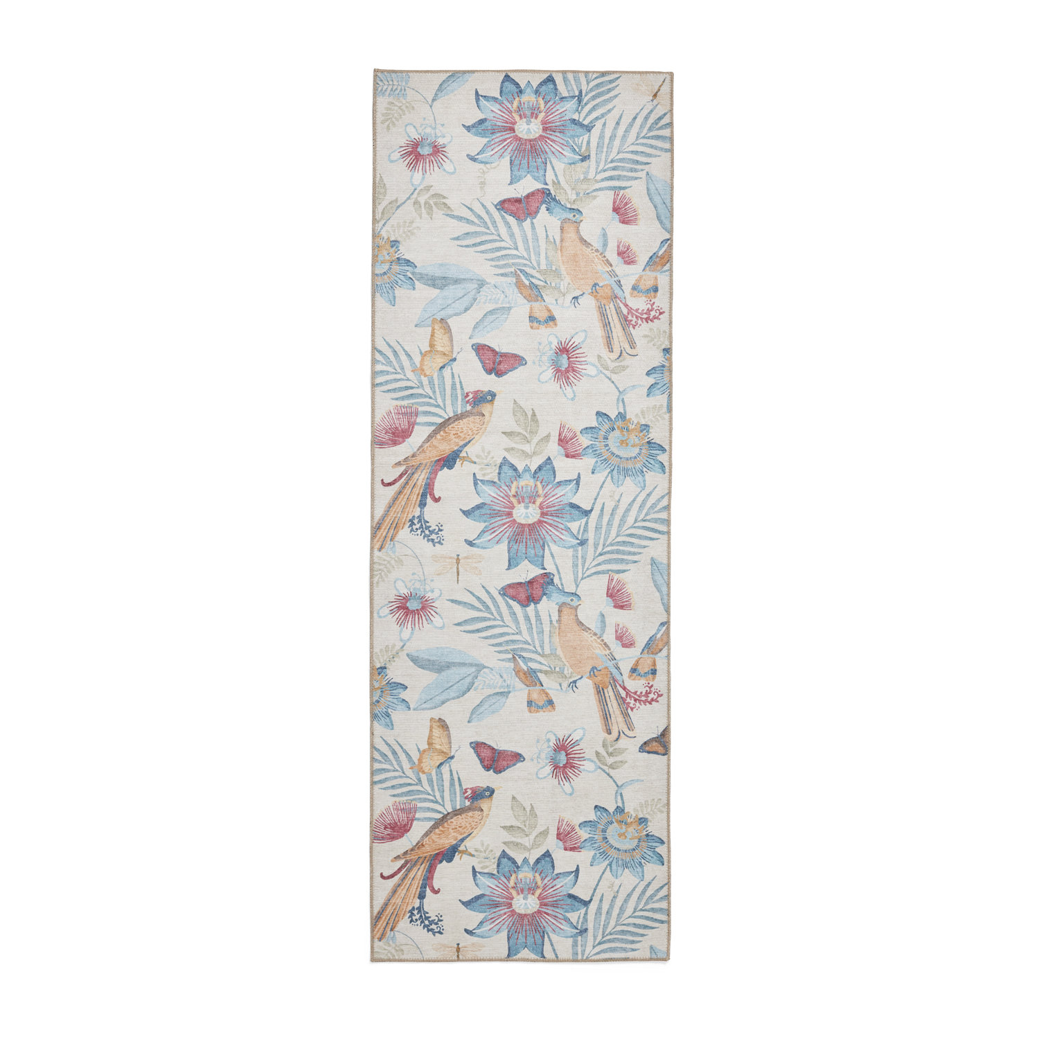 Catherine Lansfield Amaya Tropical Birds Blue Runner