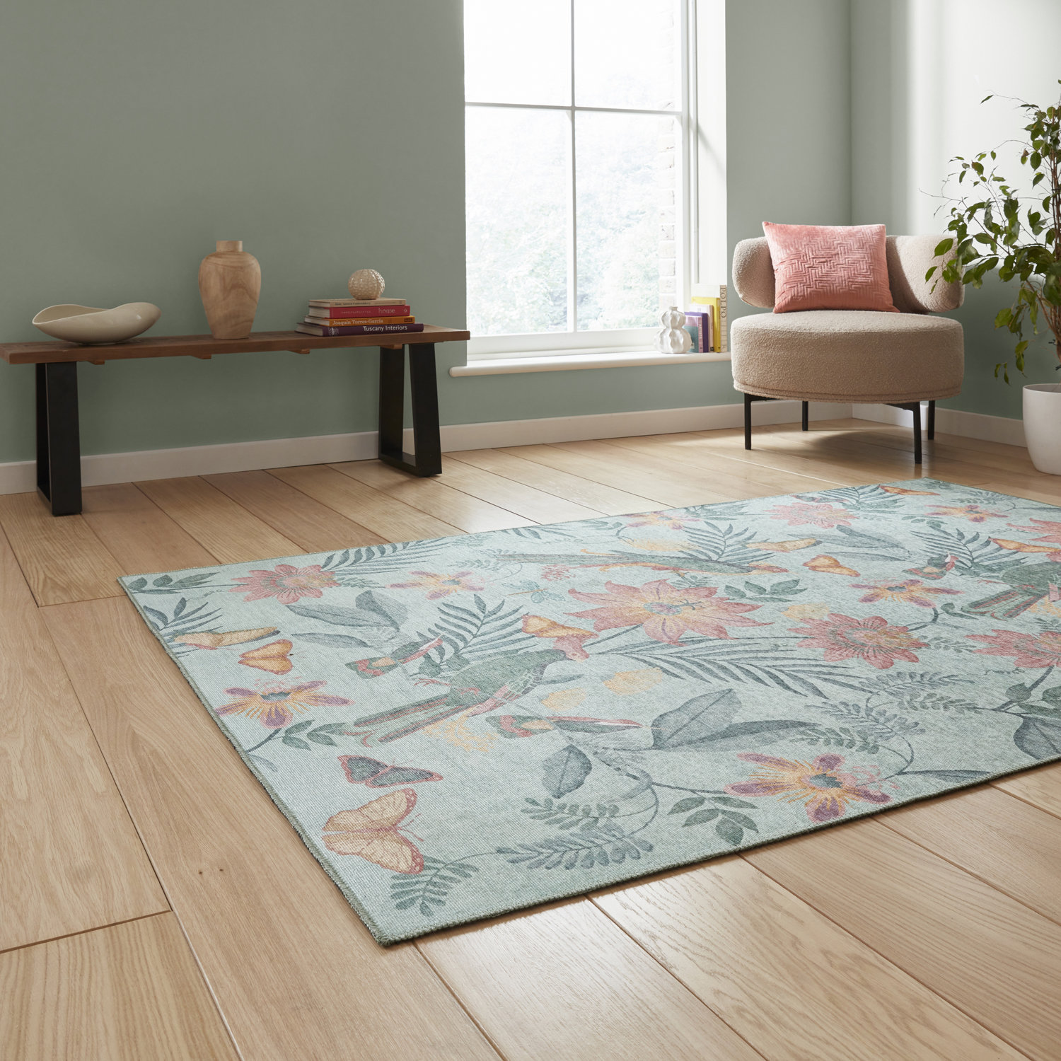 Amaya Tropical Birds Green_1B