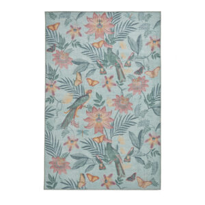 Catherine Lansfield Amaya Tropical Birds Green Rug