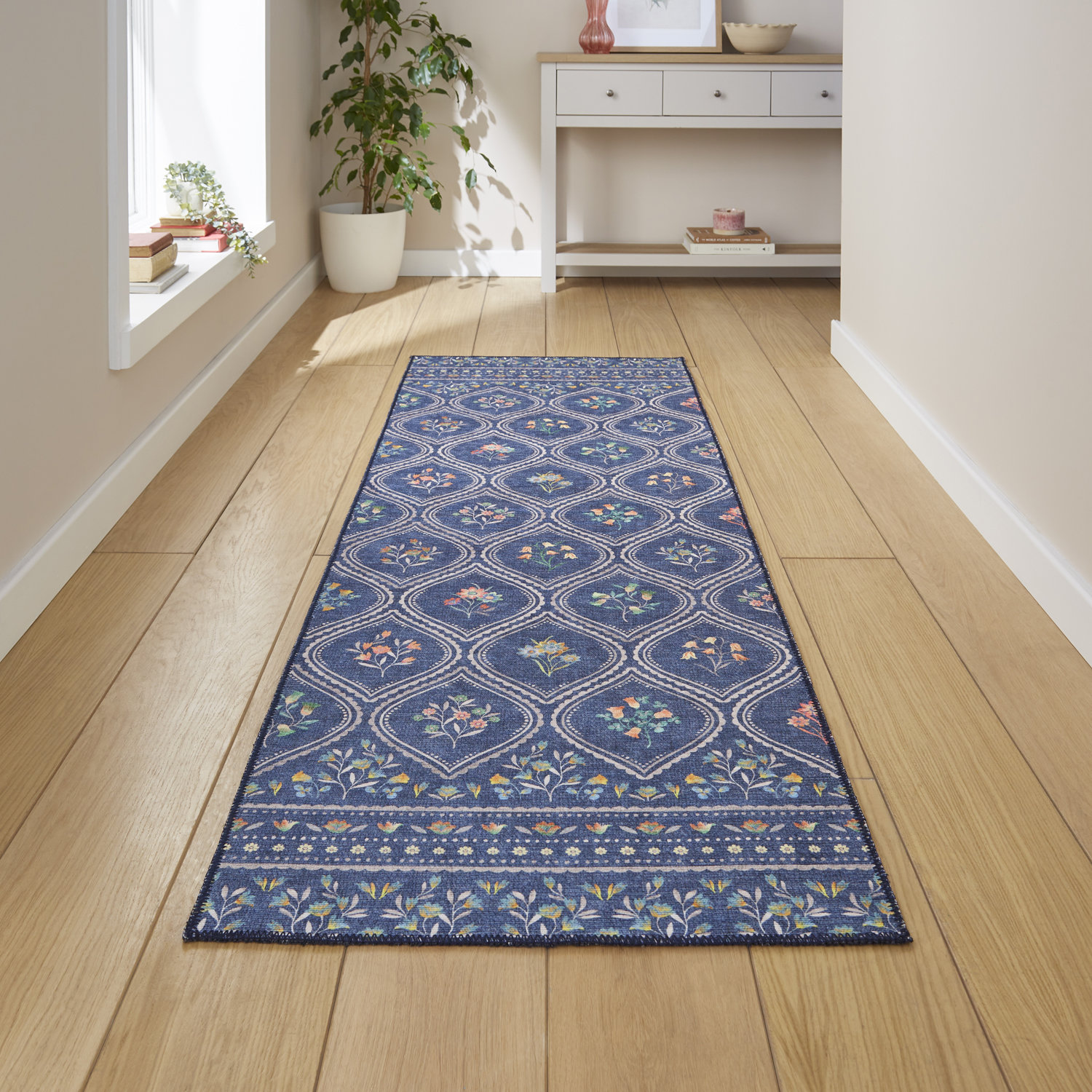 Cameo Floral Blue Runner_1