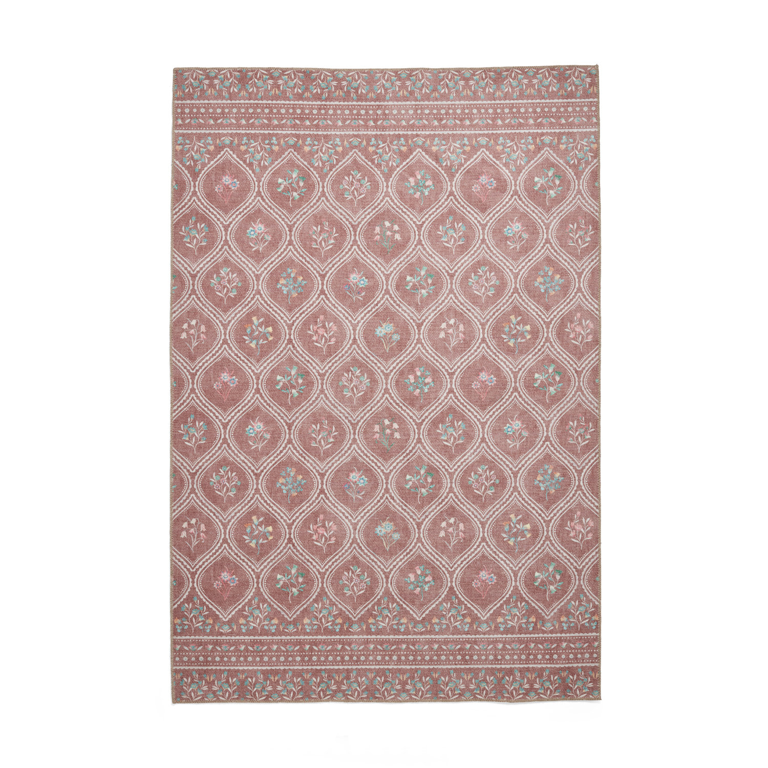 Catherine Lansfield Cameo Floral Terra Rug