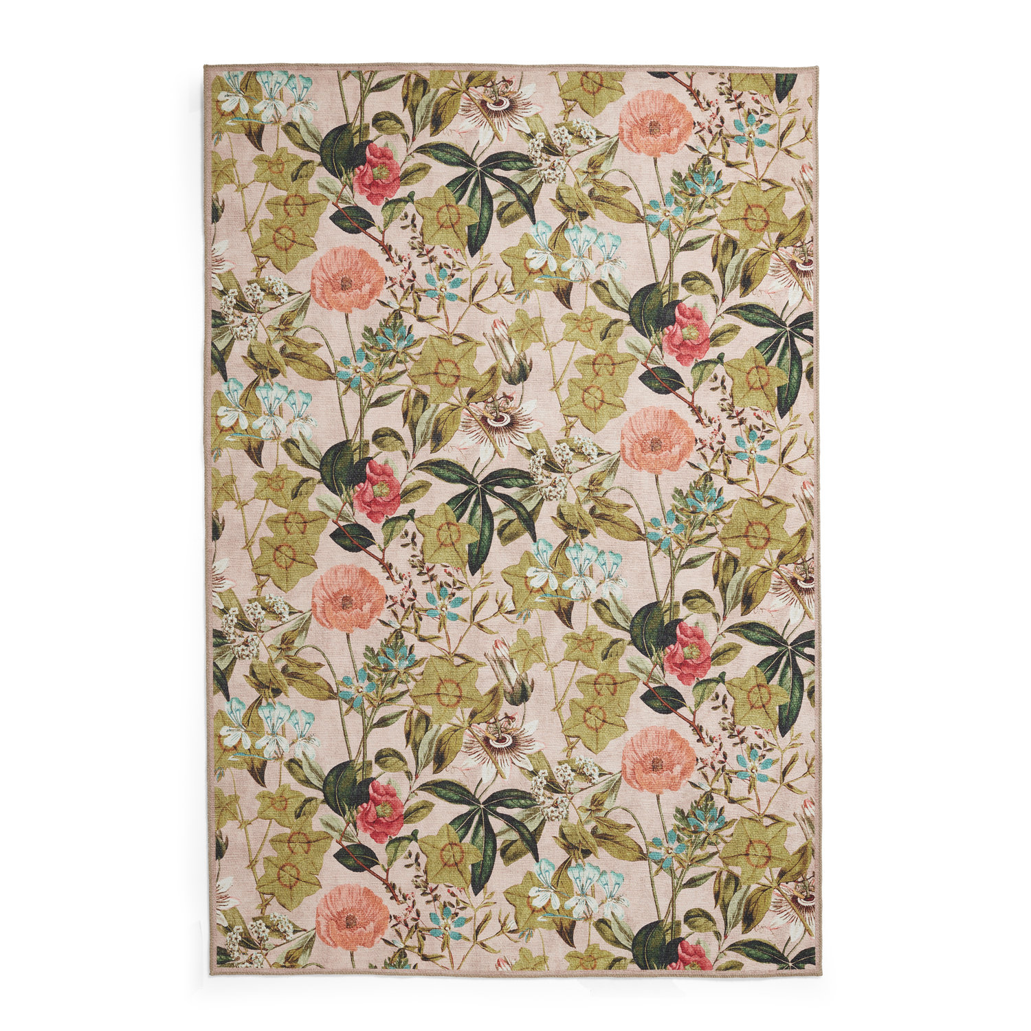 Clarke & Clarke Passiflora Blush Washable Rug