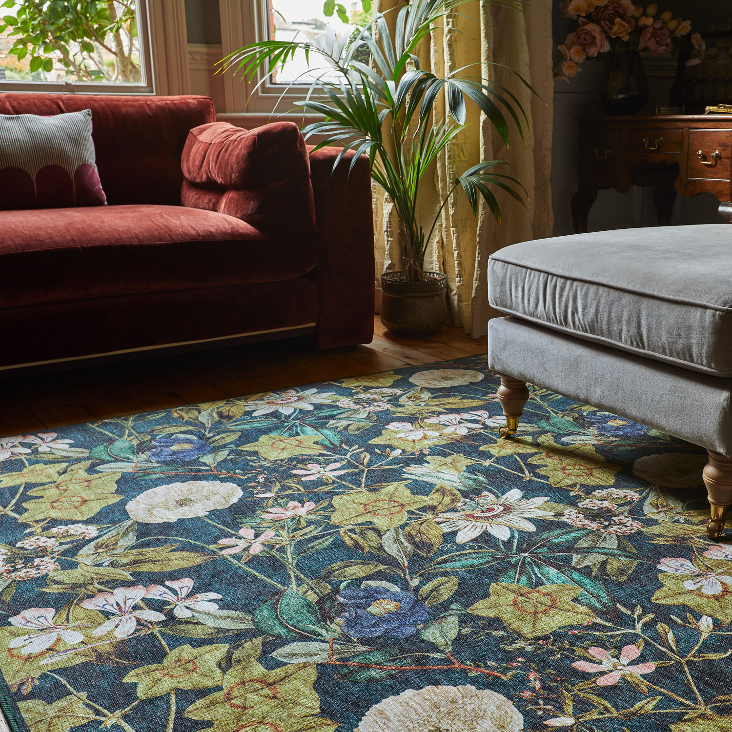 Clarke & Clarke Passiflora Forest Washable_1C
