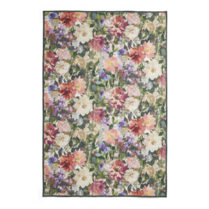 Clarke & Clarke Tahiti Forest & Rouge Washable Rug