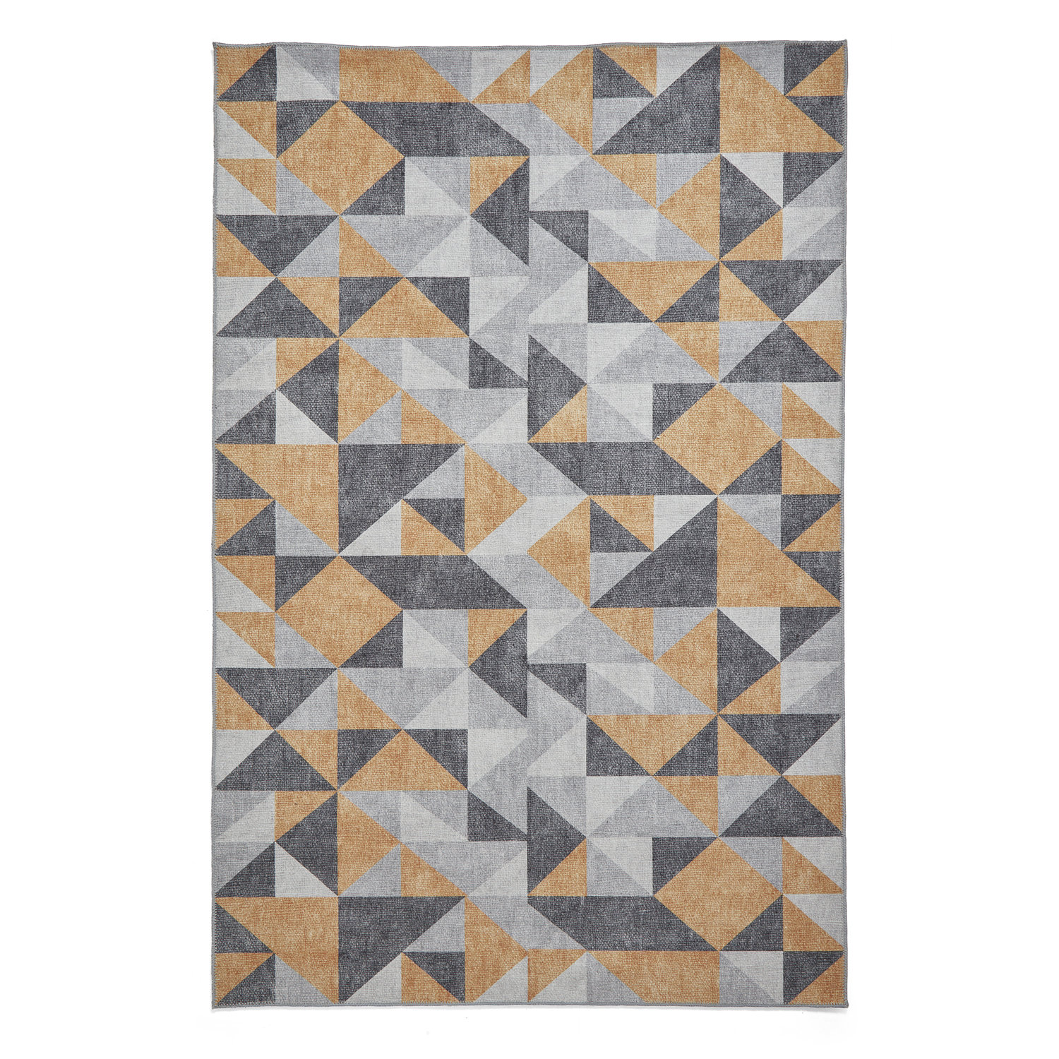 Coral H1057 Yellow Grey Rug
