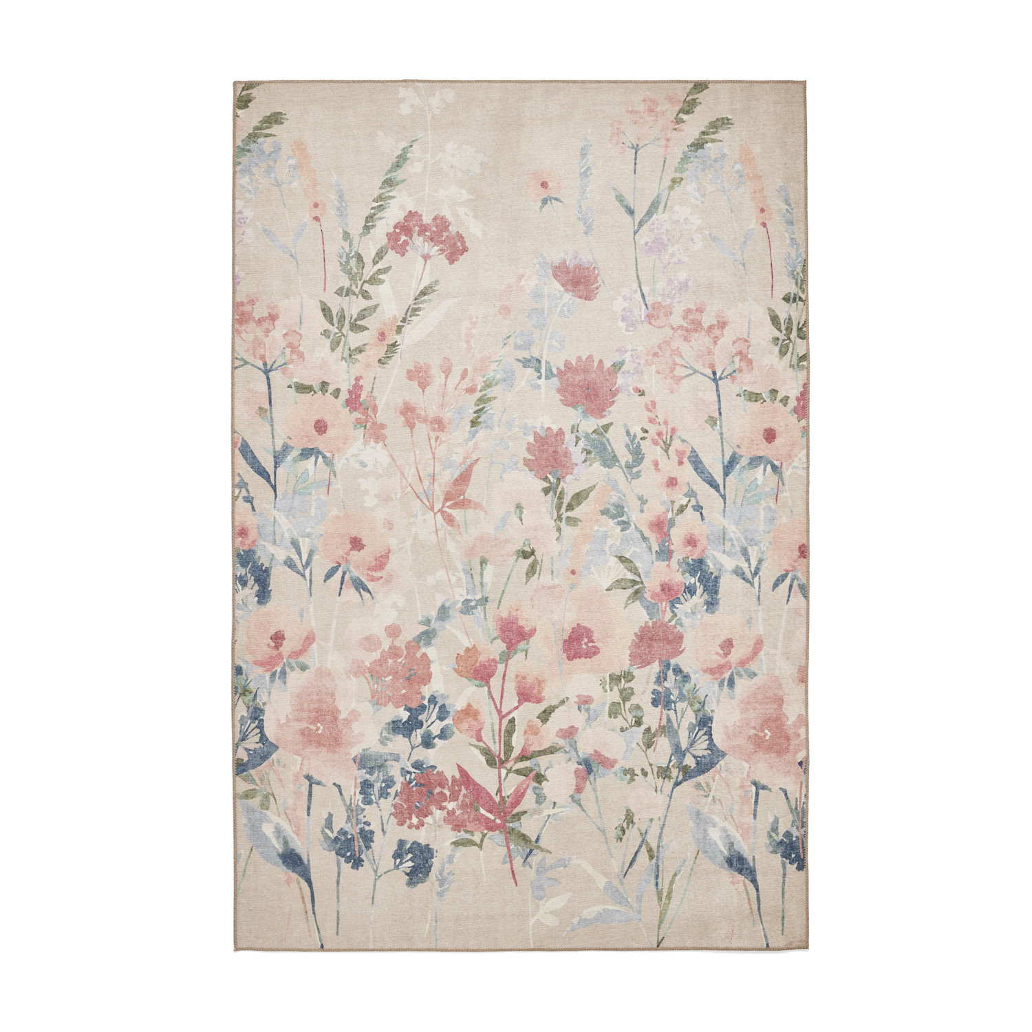 Catherine Lansfield Country Floral Natural Rug