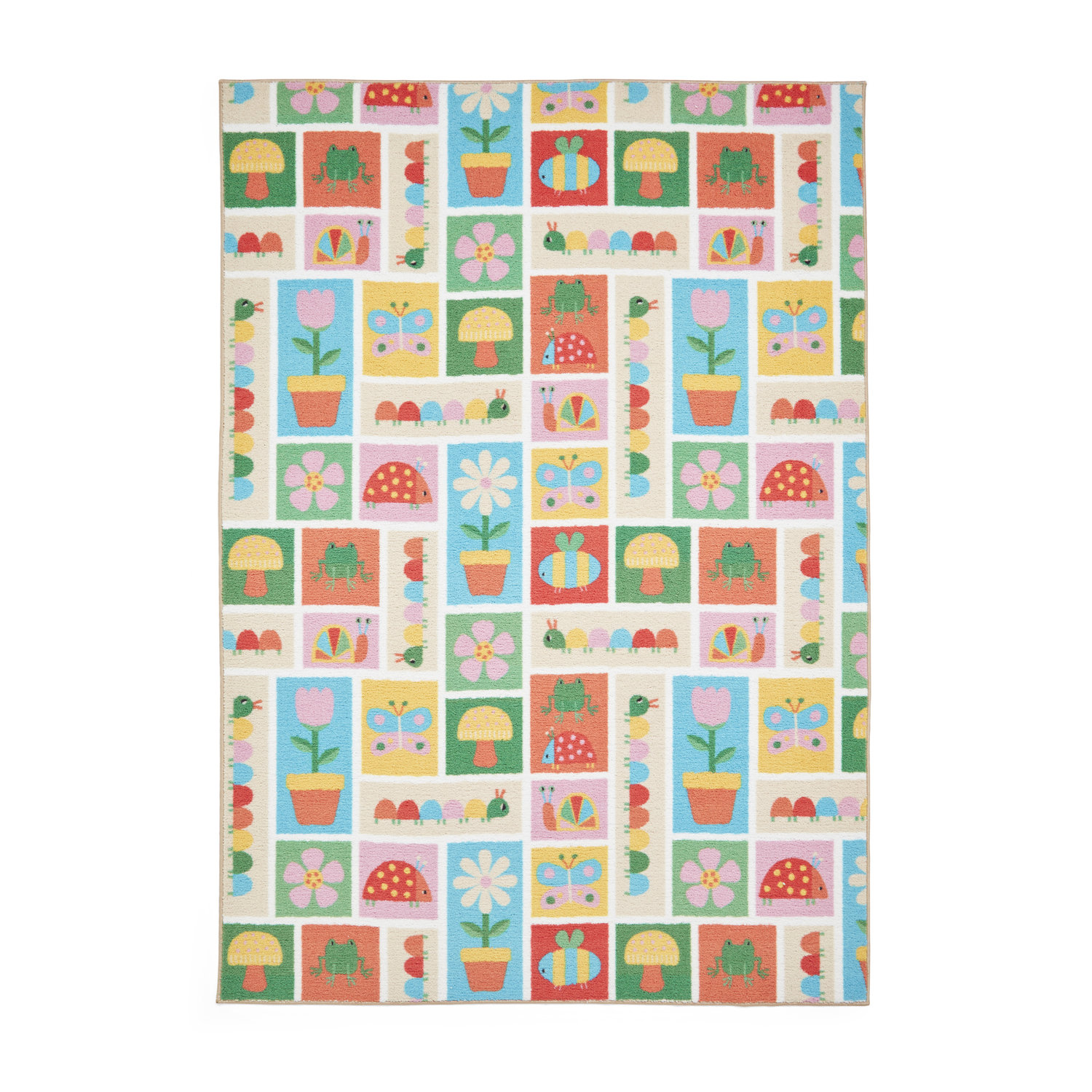 Catherine Lansfield Kids Curious Caterpillar Multi Rug