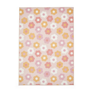 Catherine Lansfield Kids Daisy Retro Pink Rug