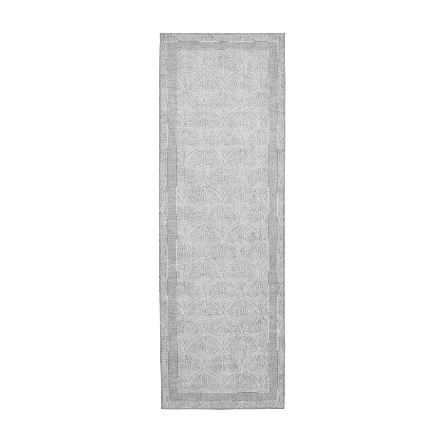 Catherine Lansfield Deco Peacock Silver Runner