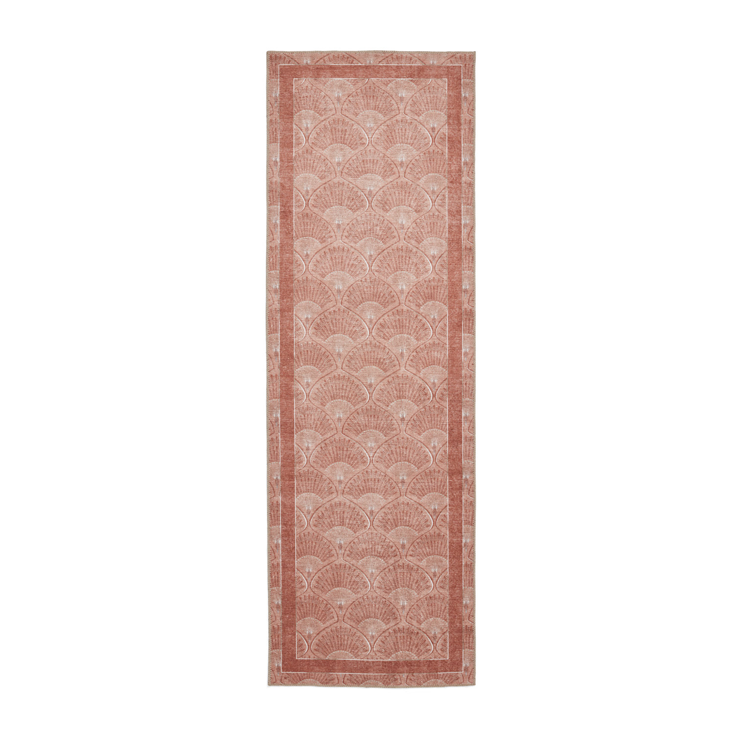 Catherine Lansfield Deco Peacock Terracotta Runner