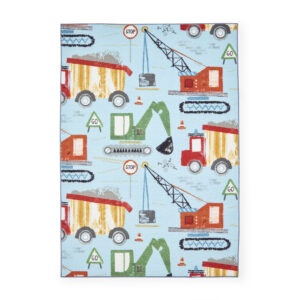 Catherine Lansfield Kids Construction Blue Rug