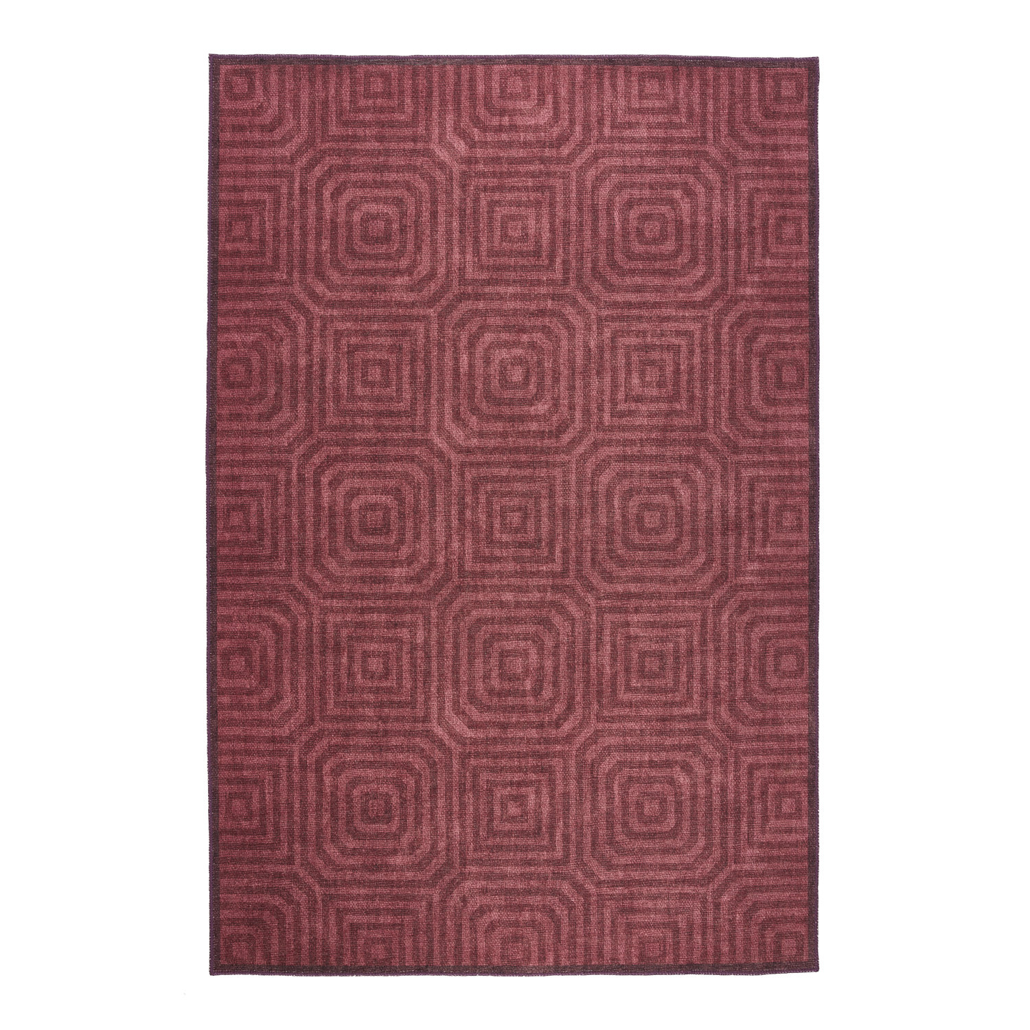 Laurence Llewelyn-Bowen Cassetino Stripe Claret Rug