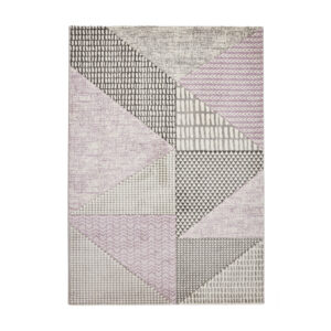 Catherine Lansfield Larsson Geo Lilac Grey Rug