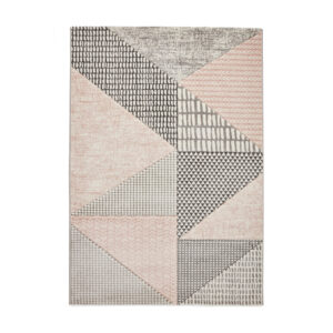 Catherine Lansfield Larsson Geo Rose Grey Rug