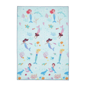 Catherine Lansfield Kids Mermaid Blue Rug