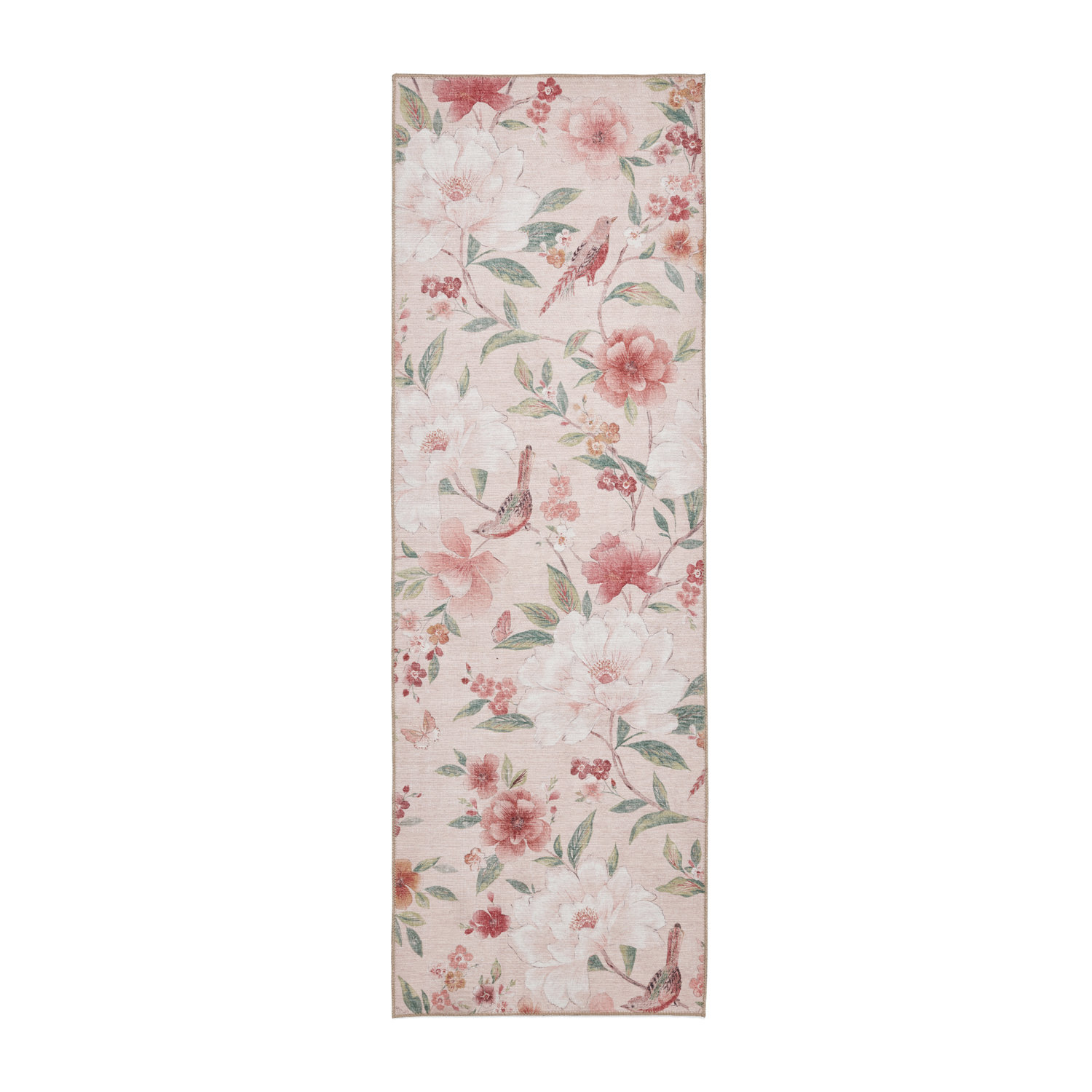 Catherine Lansfield Pippa Floral Blush Runner