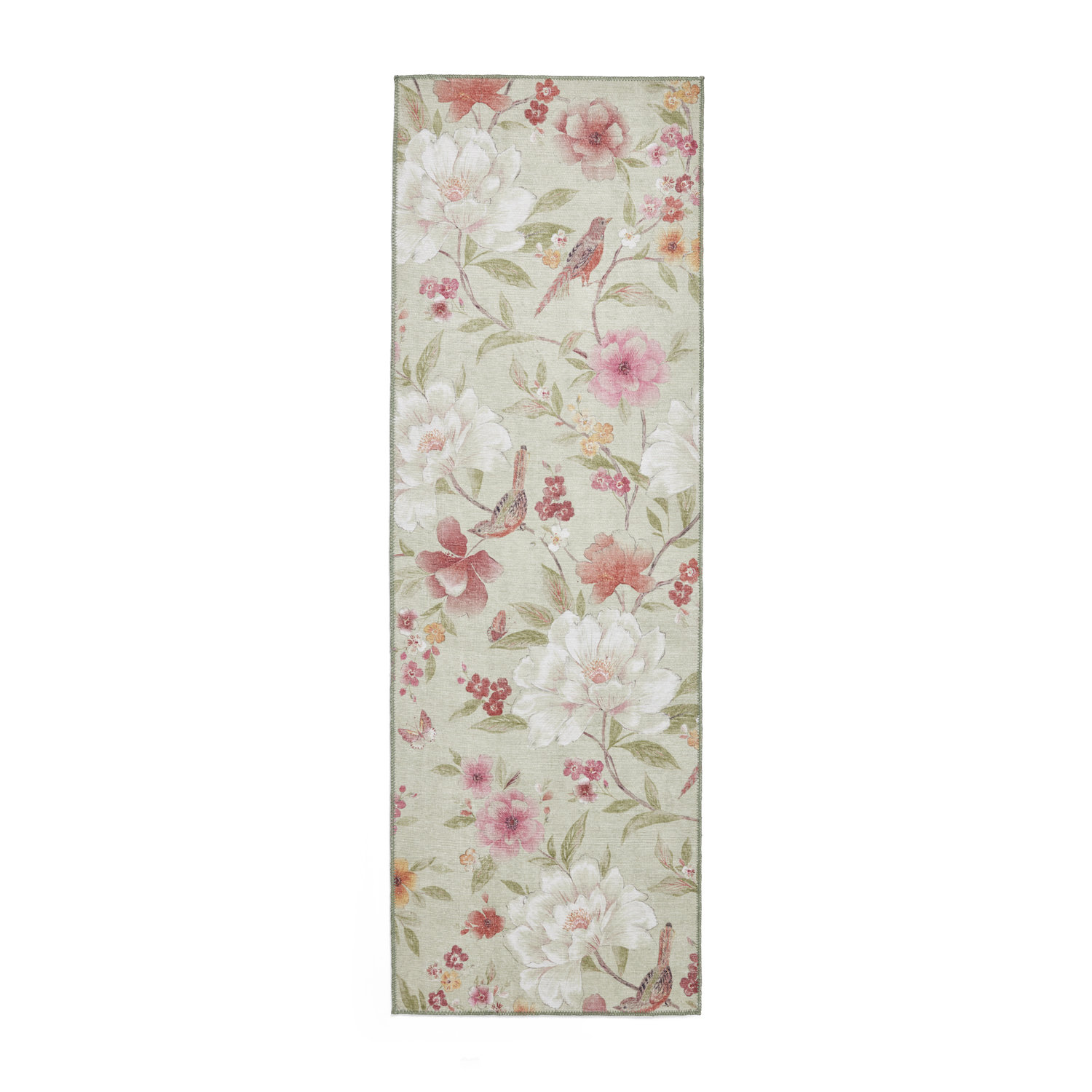 Catherine Lansfield Pippa Floral Sage Green Runner