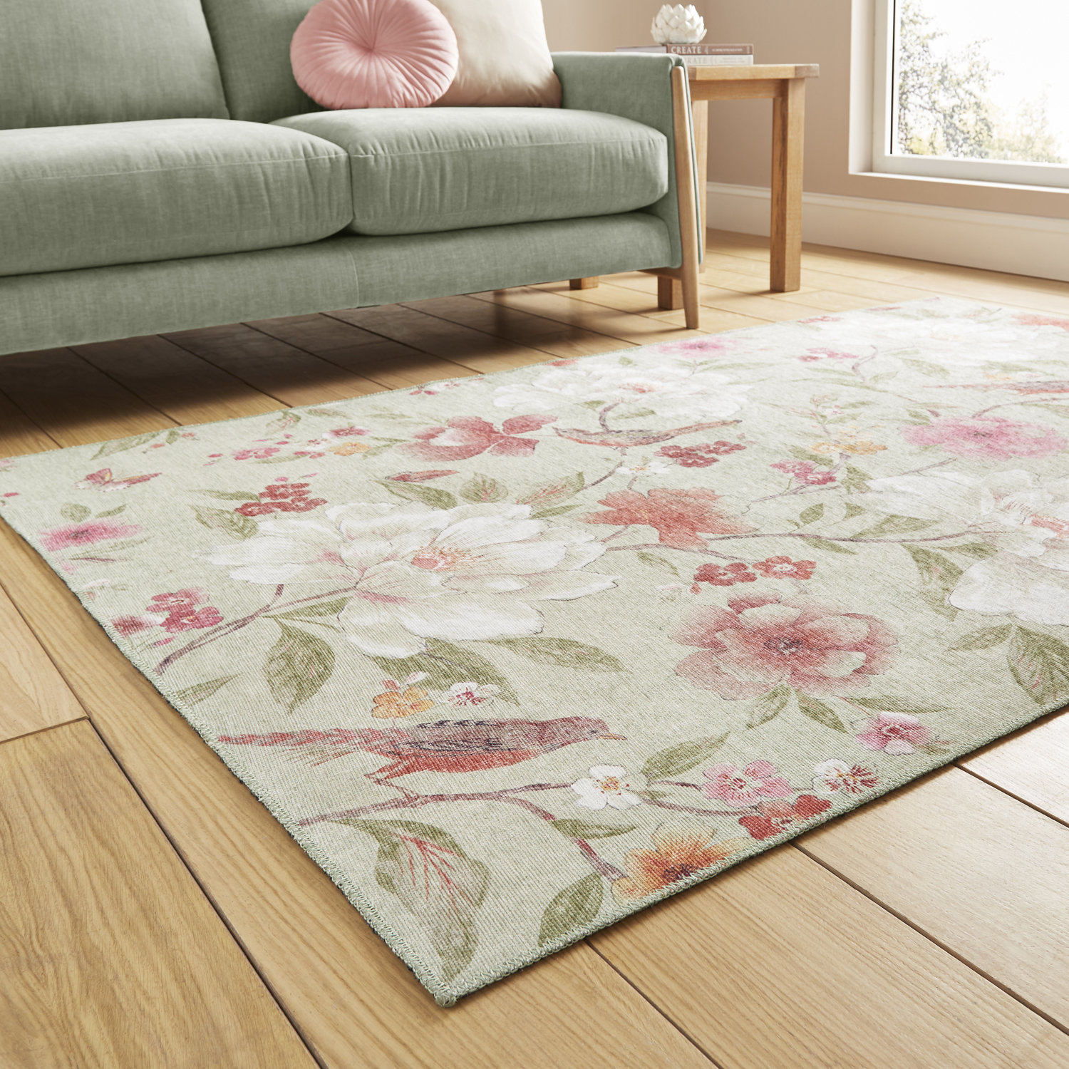 Pippa Floral Sage Green_1B