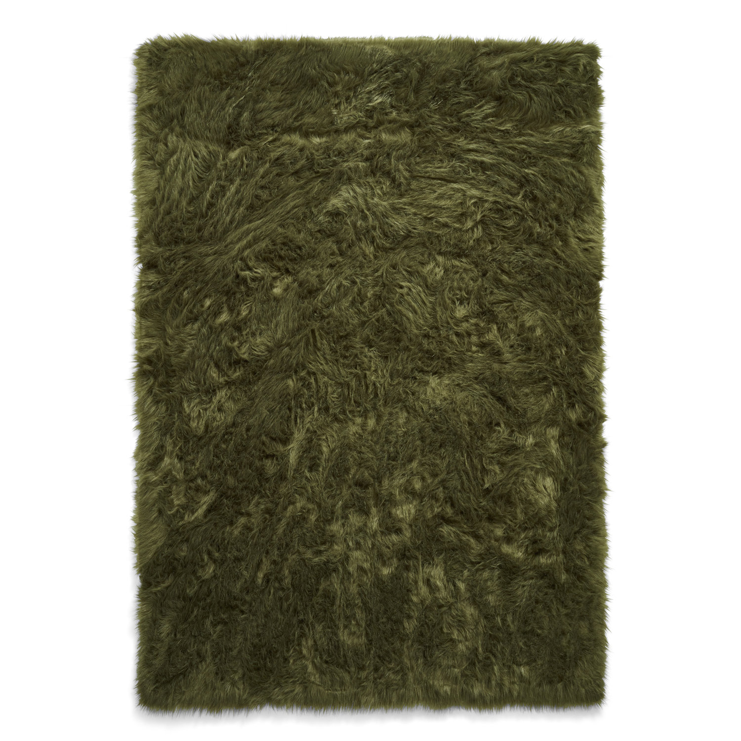 Polar Plush Olive Green Rug
