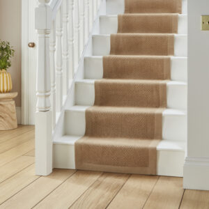 Portland Jute Border Beige Runner
