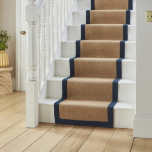 Portland Jute Border Navy Runner