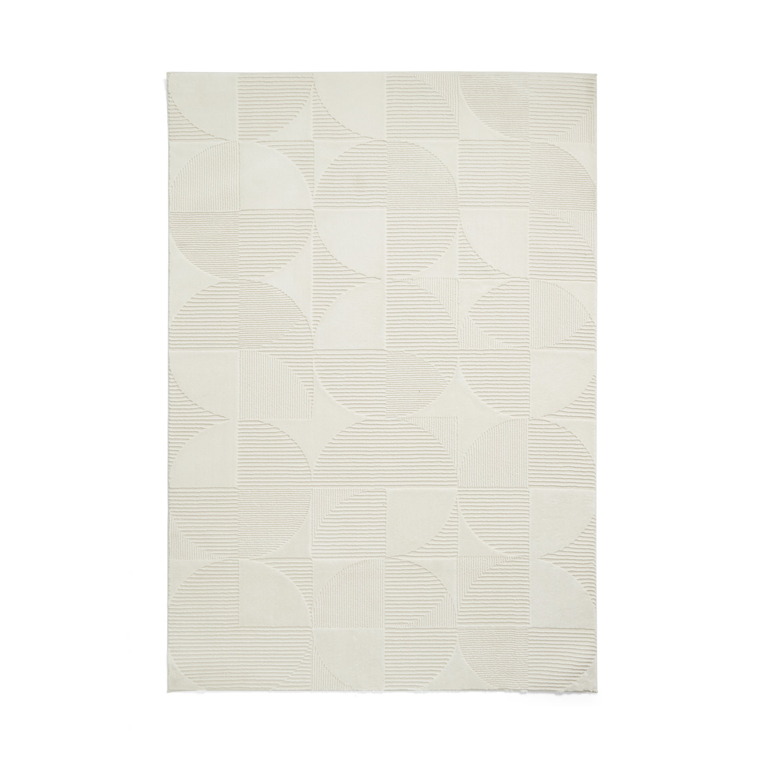 Catherine Lansfield Retro Circles Cream Rug