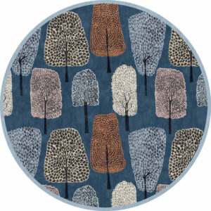 Scion Cedar Midnight Circle Rug