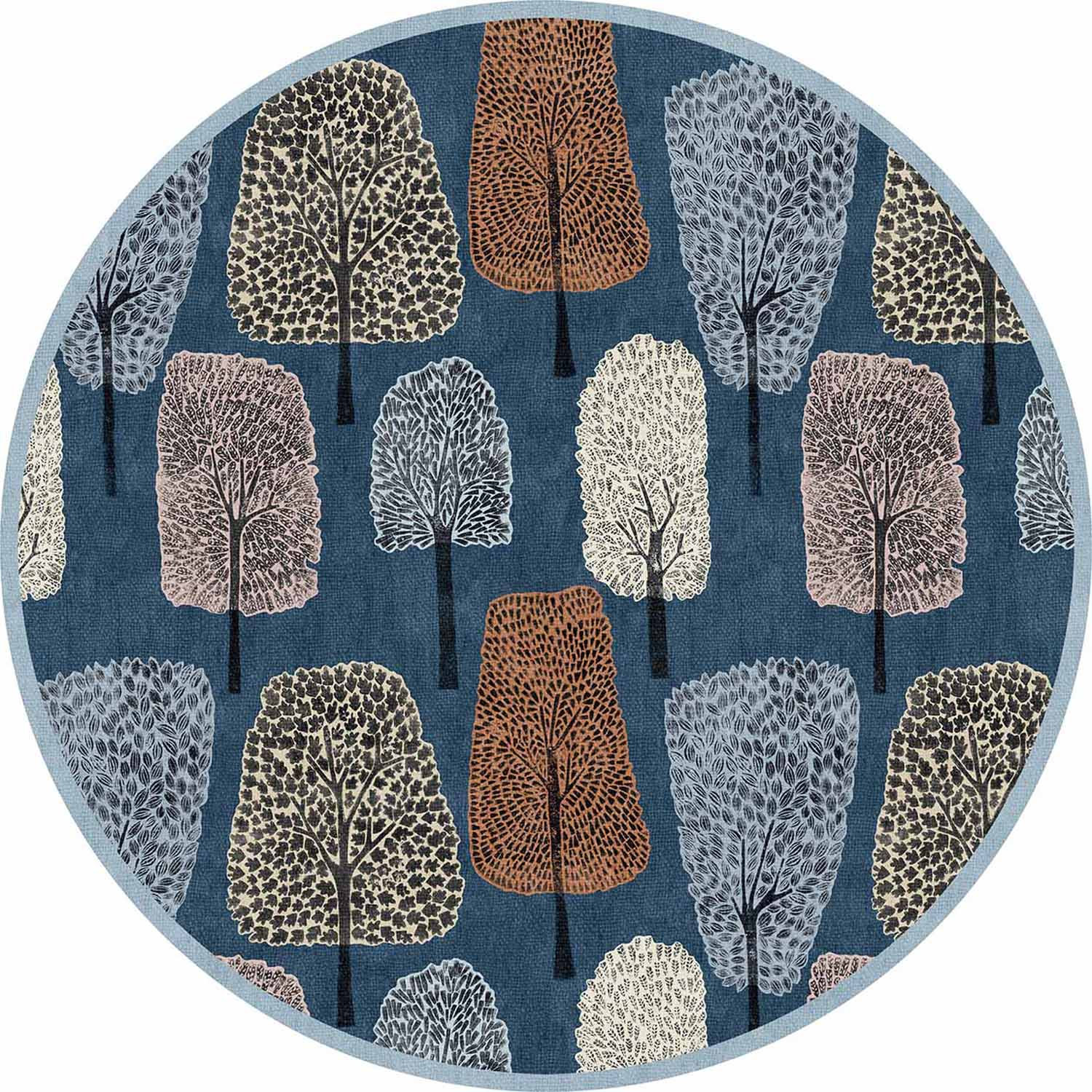 Scion Cedar Midnight Circle Rug