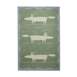 Scion Mr Fox Green White Rug