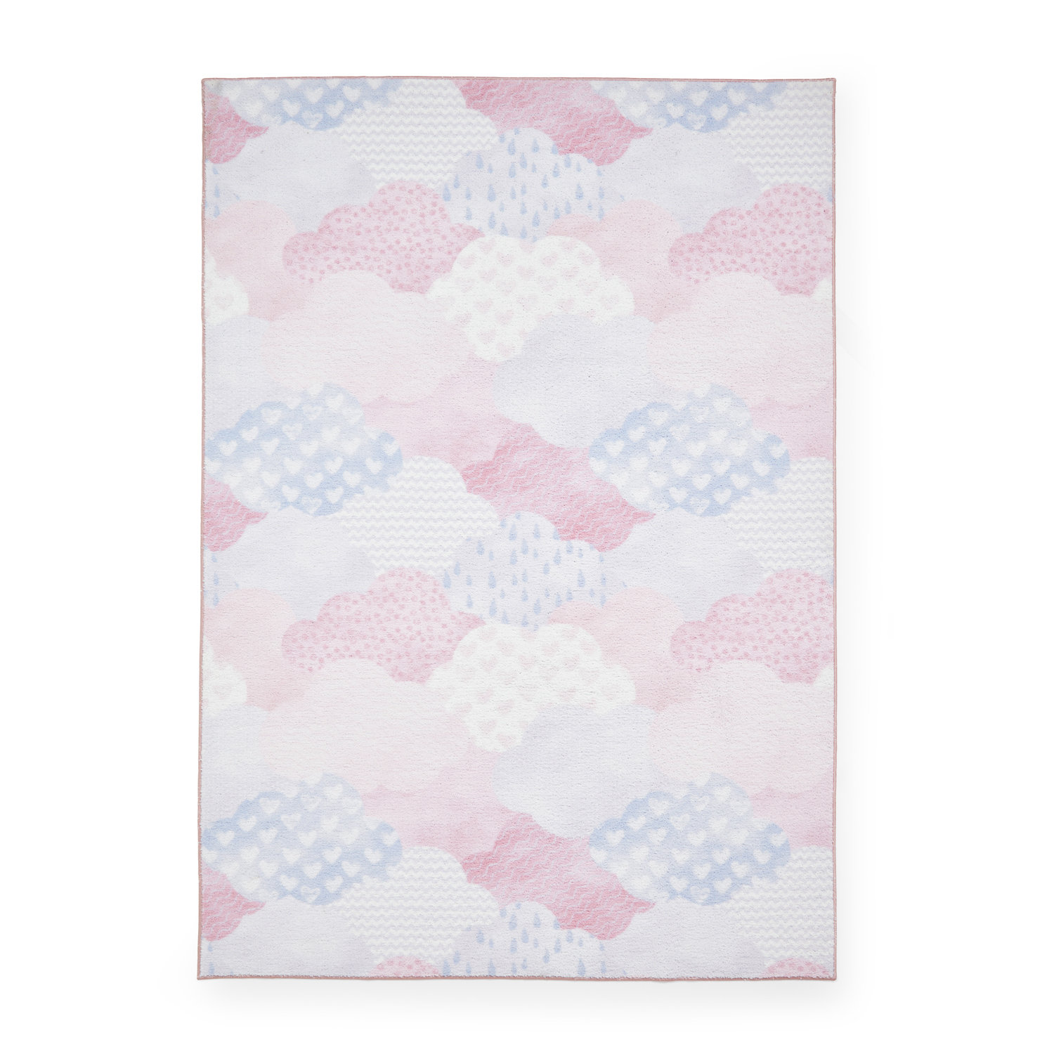 Catherine Lansfield Kids Soft As A Cloud Pink Rug