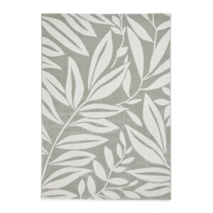 Catherine Lansfield Sorrel Leaves Sage Green Rug