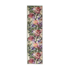 Clarke & Clarke Tahiti Forest & Rouge Washable Runner