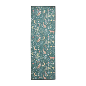 Catherine Lansfield Twilight Animals Green Runner