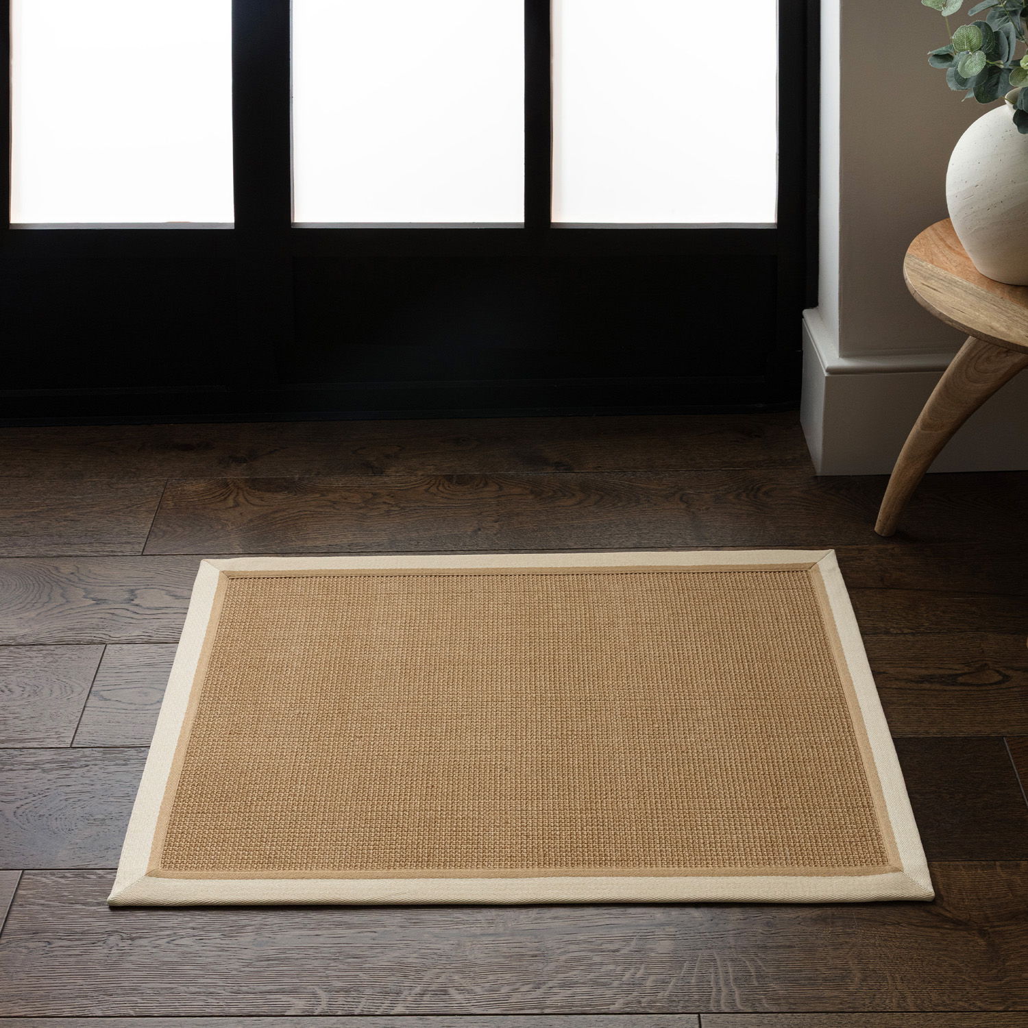 Bordo Boucle Cream Linen Doormat LS 1 SQ