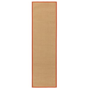 Bordo Boucle Rust Linen Runner