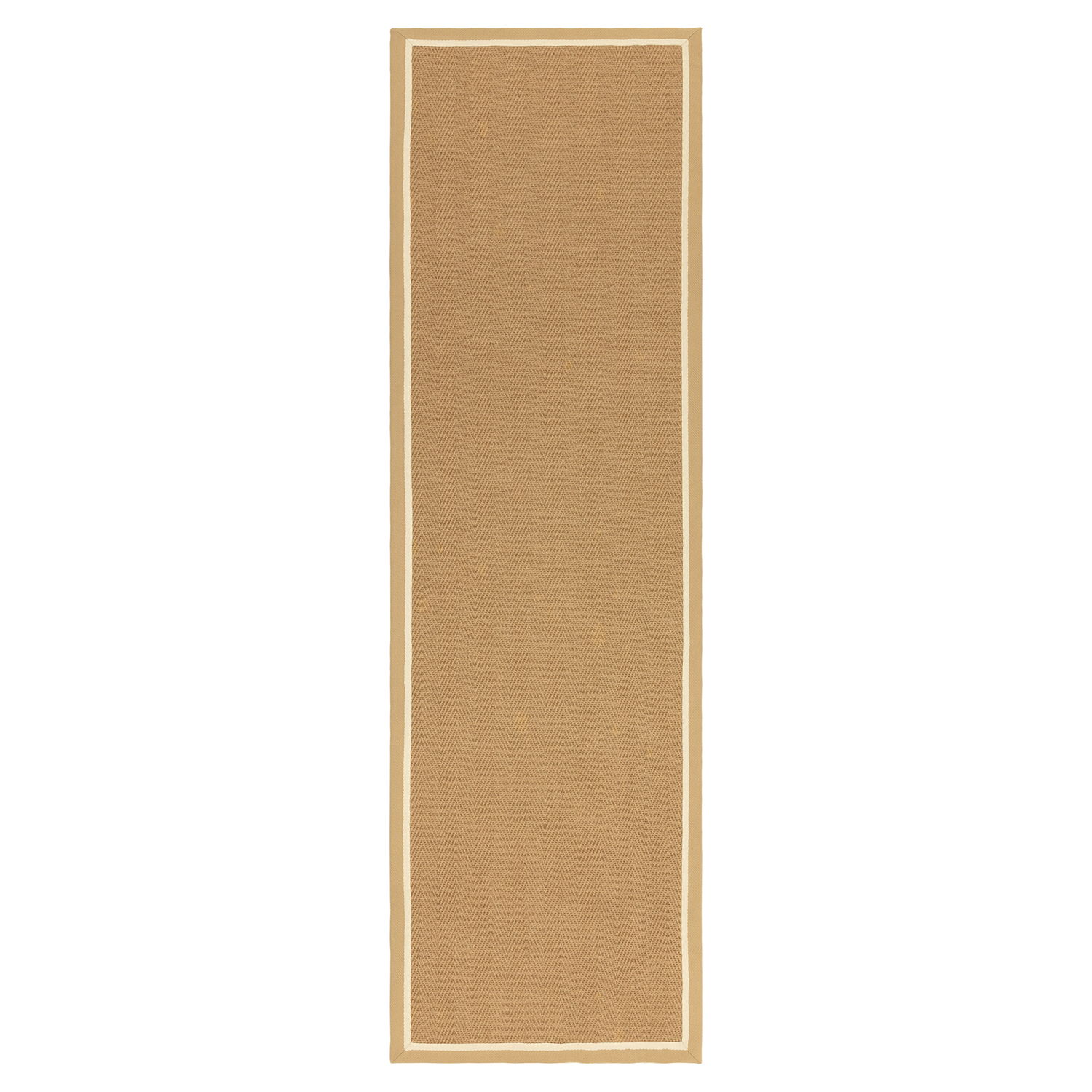 Bordo Herringbone Linen Cream Runner