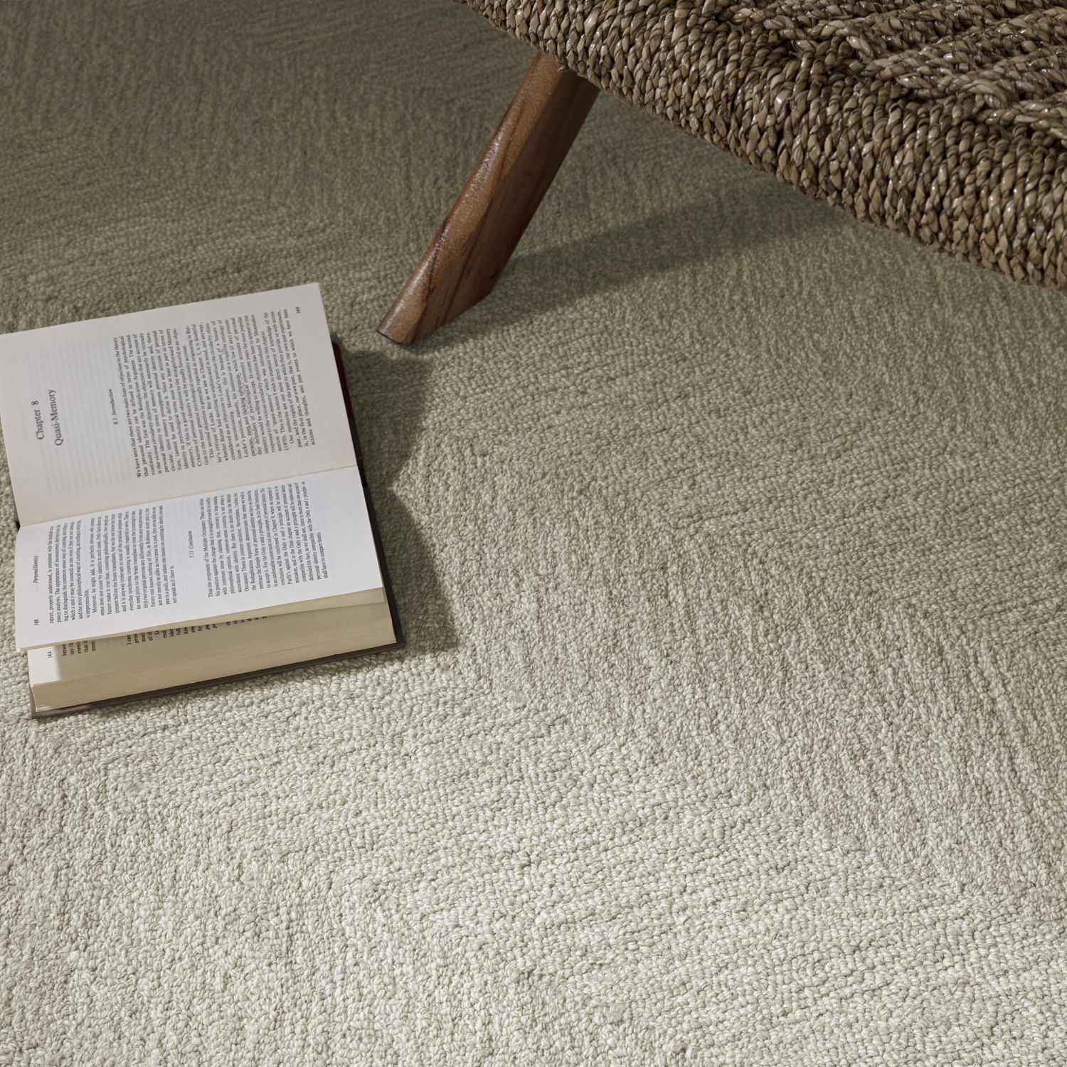Theodore Chevron Sand Rug CL NEW SQ