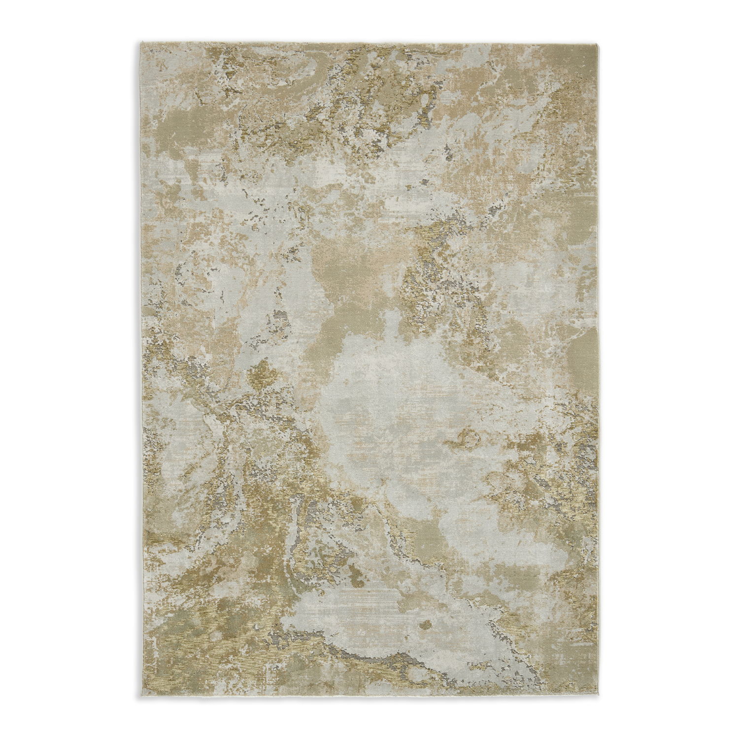 Brixton R66B Green Cream Rug