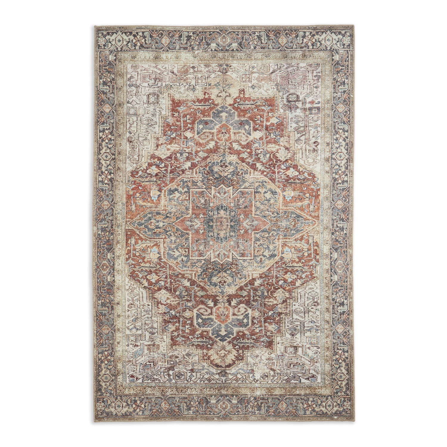 Heirloom 0709 Rust Teal Rug