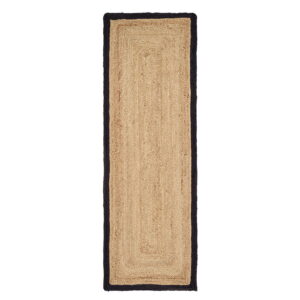 Jute Border Black Runner